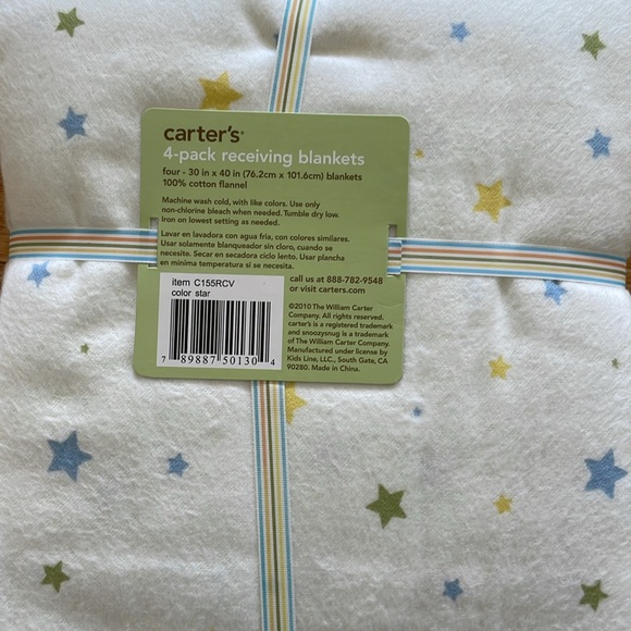 Carters Wrap-Me-Up Receiving Blankets (4 Pack) - Picture 4 of 4